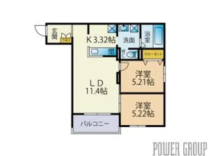 porte-bonheu【4階】の間取り