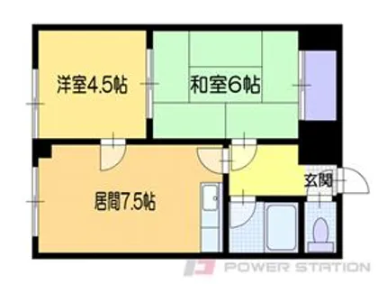 サンコーポ長橋【3階】の間取り