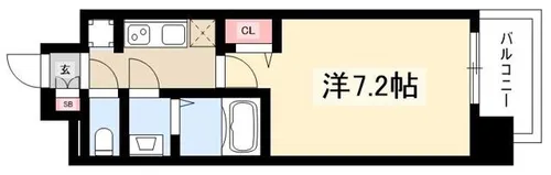 メイクスデザイン鶴舞【13階】の間取り