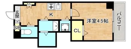 大阪府大阪市東成区大今里南6丁目【マンション】の間取り