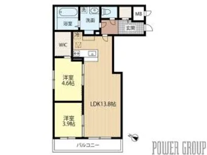 Erfolg千歳春日町(エアフォルク)【3階】の間取り