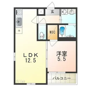 フジパレス フォーゲルⅤ番館【1階】の間取り