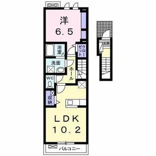 スパーブ ヒル【2階】の間取り