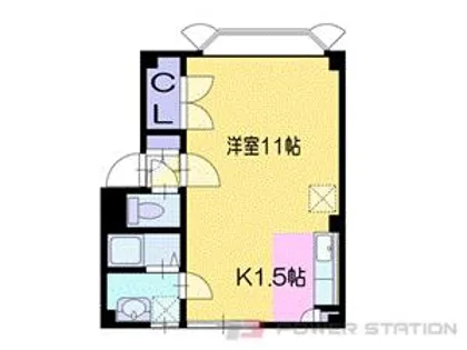 フラワーパークハイツ【3階】の間取り
