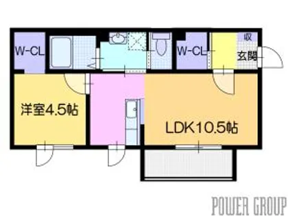 レオニール千歳【2階】の間取り