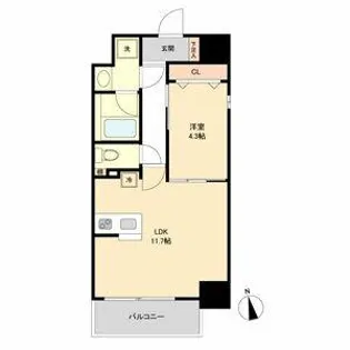 レジデンシア花の木【8階】の間取り