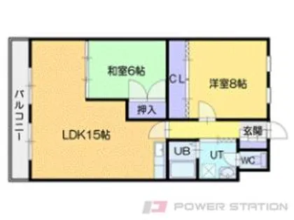 クリスタルヒルズ【2階】の間取り