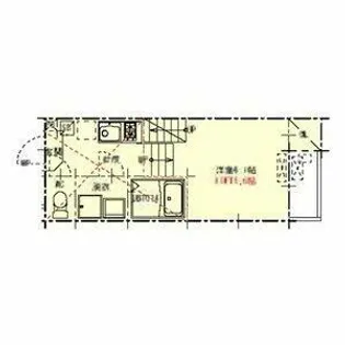 愛知県名古屋市中川区荒中町【アパート】の間取り