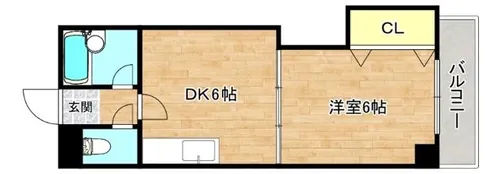 大阪府大阪市旭区清水3丁目【マンション】の間取り