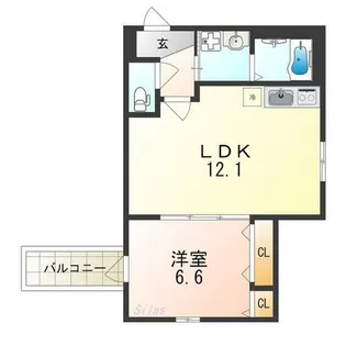 フジパレス フォーゲルⅤ番館【2階】の間取り
