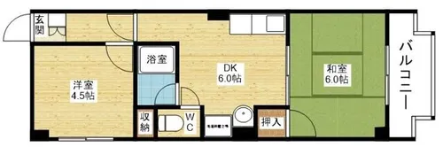 日誠マンション【7階】の間取り