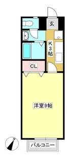 ピーシフルオサニB【202号室】の間取り