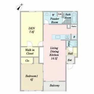 コンフォール横山【102号室】の間取り