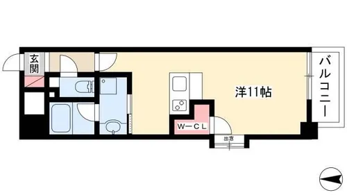 RAFFLE OZONE【8階】の間取り