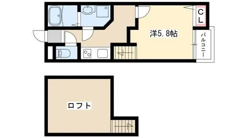 Glanz栄生【1階】の間取り