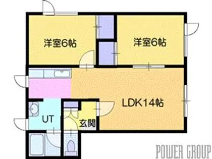 ブルーム【1階】の間取り