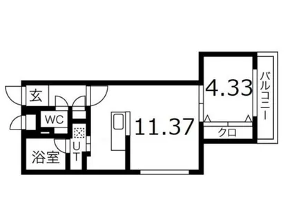 北海道札幌市手稲区手稲本町二条3丁目【マンション】の間取り