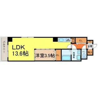 ライジング泉コートII【5階】の間取り