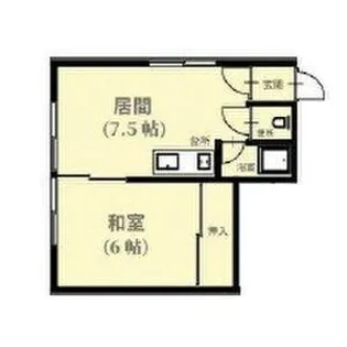 恵マンション 東棟【203号室】の間取り