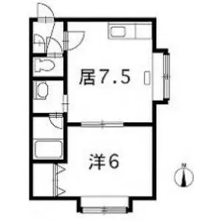 カステル元町【1階】の間取り