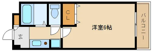 リーガルコート塚口【4階】の間取り