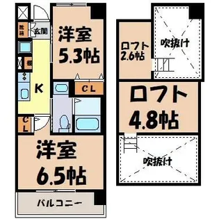 エステムコート名古屋駅前CORE【8階】の間取り