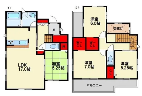 福岡県北九州市八幡東区清田1丁目【一戸建】の間取り