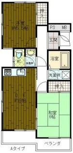 ベルグ本地【2階】の間取り