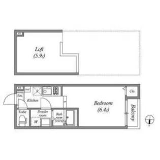 セントリュクス【2階】の間取り