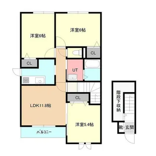 カーサ・デスティーノ【204号室】の間取り