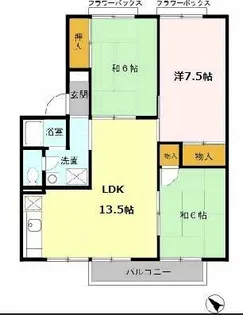 大阪府泉大津市豊中町1丁目【アパート】の間取り