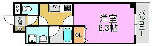 SA-COURT【8階】の間取り
