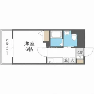 エグゼ難波南【9階】の間取り