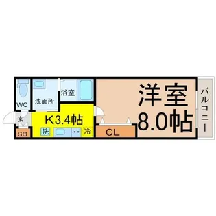 愛知県名古屋市熱田区野立町1丁目【マンション】の間取り