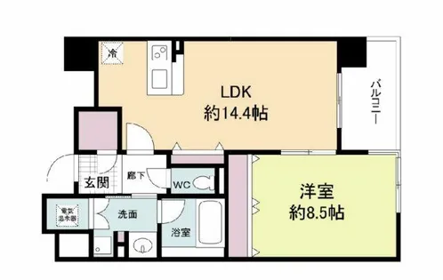 グレンパーク梅田北【13階】の間取り