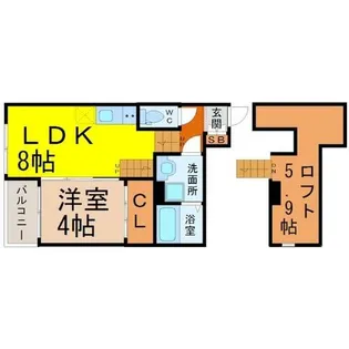 BellePlume(ベレプリューム)【2階】の間取り