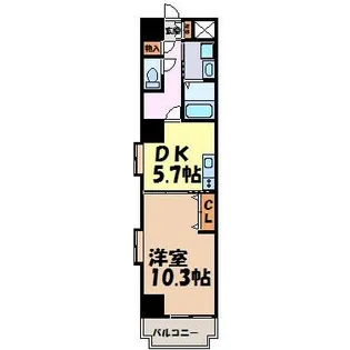 フローラル泉【8階】の間取り