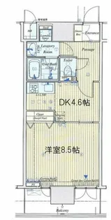 エイペックス梅田東Ⅱ【9階】の間取り
