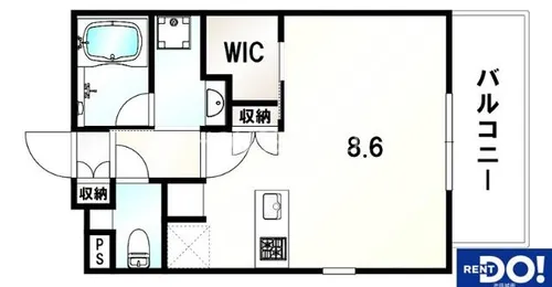 大阪府池田市石橋1丁目【マンション】の間取り