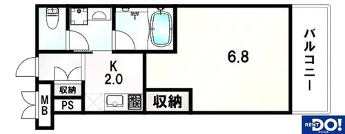 大阪府池田市石橋1丁目【マンション】の間取り