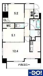 大阪府池田市呉服町【マンション】の間取り