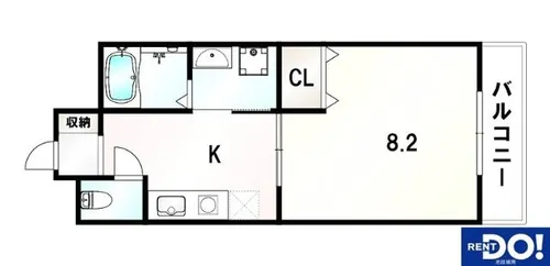 大阪府池田市満寿美町【マンション】の間取り
