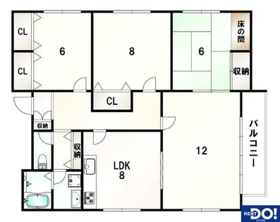 大阪府池田市室町【マンション】の間取り