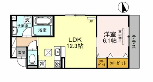 ティー・ツー【3階】の間取り