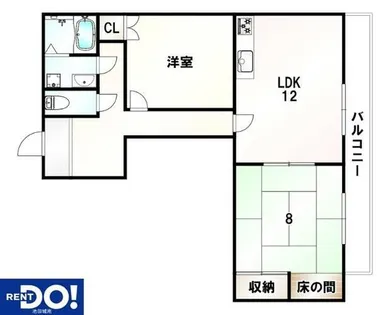 大阪府池田市室町【マンション】の間取り