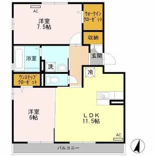 ノワール北島【3階】の間取り