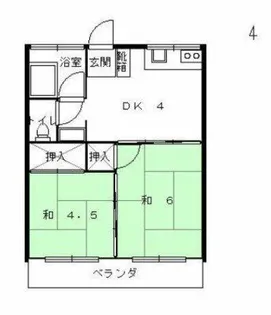 マンション8番館【B号室】の間取り