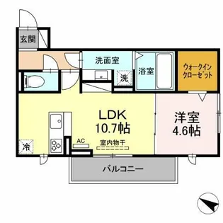フィーミュール【1階】の間取り
