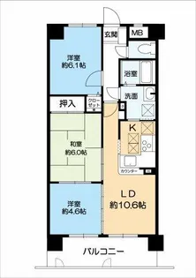 グランプレステージ西明石【1階】の間取り
