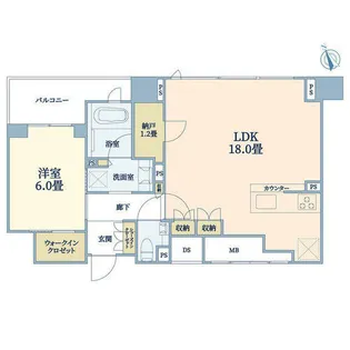 シティタワー天王寺【24階】の間取り
